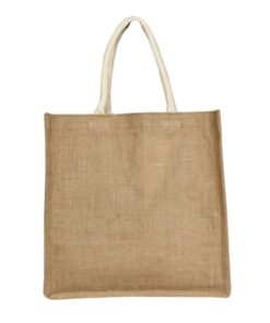 Alternative view of Wholesale Jute Box Tote Bag | EcoToteCo