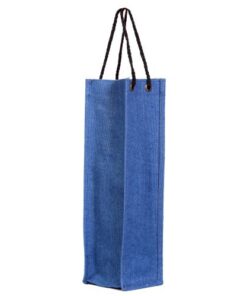 Alternative view of The 1 Bottle Jute Bag Wholesale (From $0.81 USD)