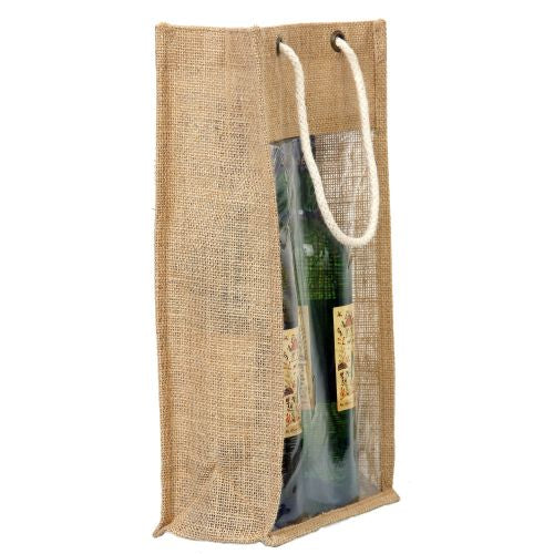 Wholesale One Bottle Window Bag | EcoToteCo - Image 5