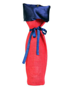 The Festive Jute & Satin Wine Bag Wholesale (From $0.81 USD)
